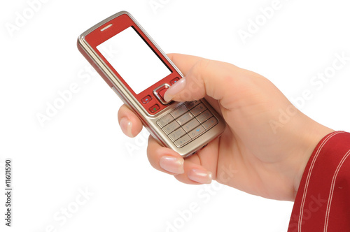 Wallpaper Mural mobile in womanish hand Torontodigital.ca