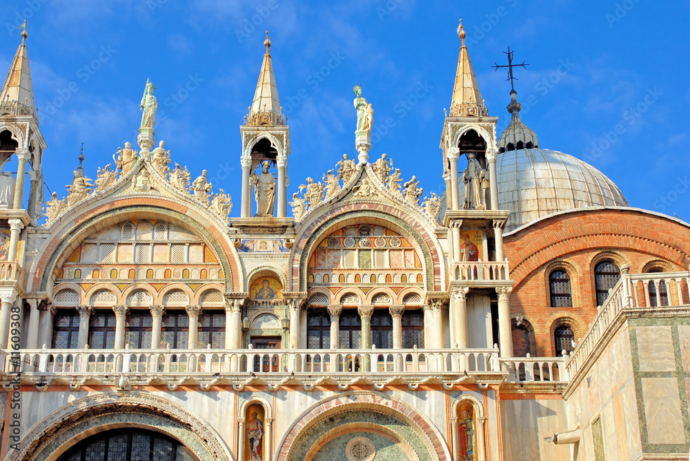 Italy Venice Saint Mark basilica detail
