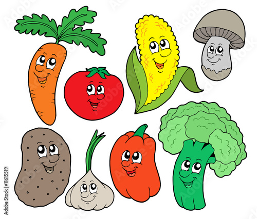 Cartoon vegetable collection 1
