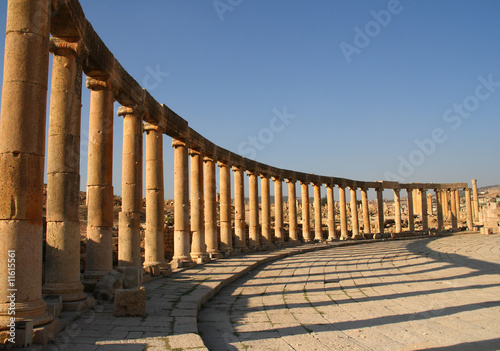 oval plaza in Jerash, Jordan