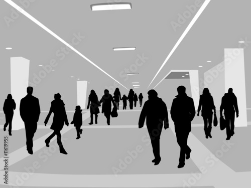 people in shopping center