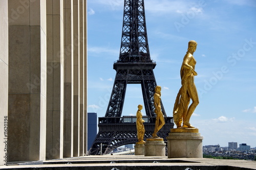 Tour Eiffel au Trocadéro, Paris, France