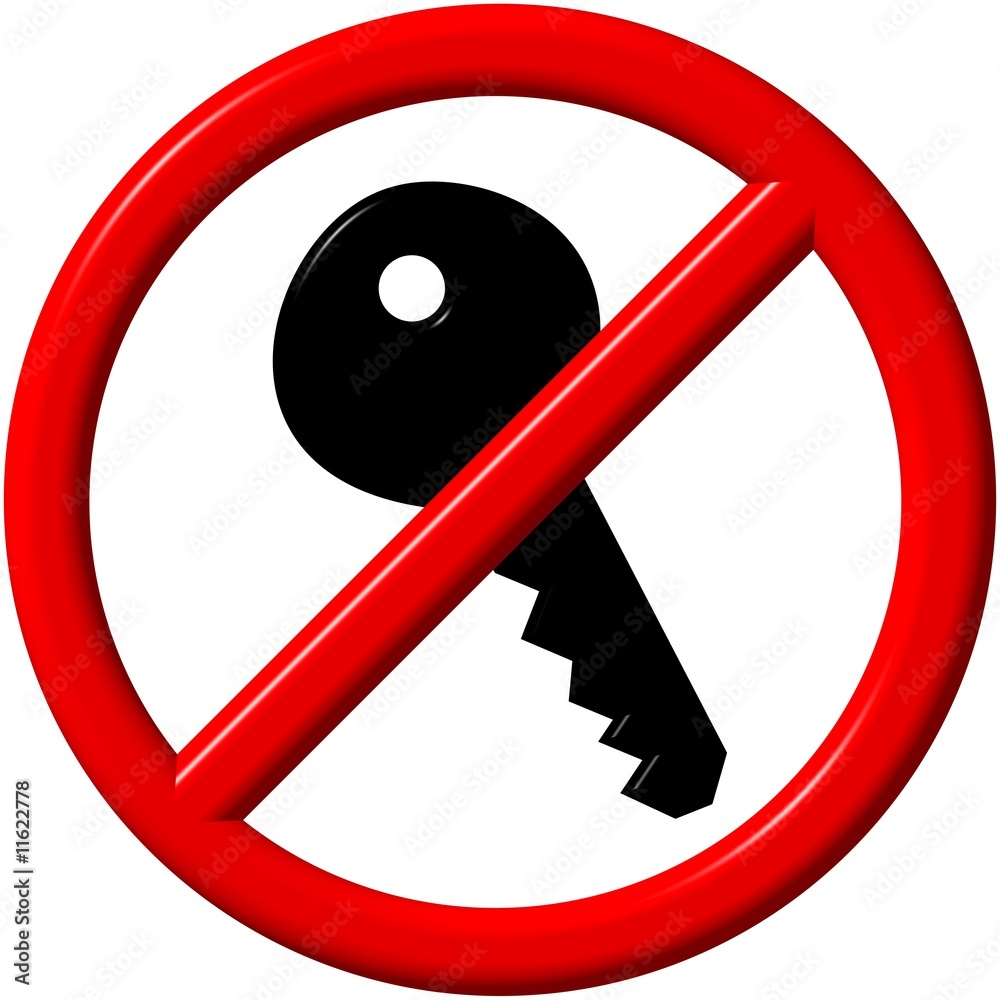 No key sign