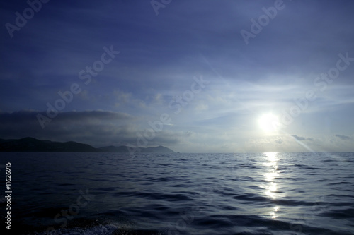 Morning mediterranean blue seascape  Spain