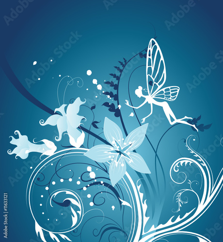 fairy-tale floral background