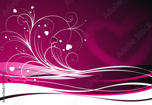 Valentine's day illustration with heart symbols