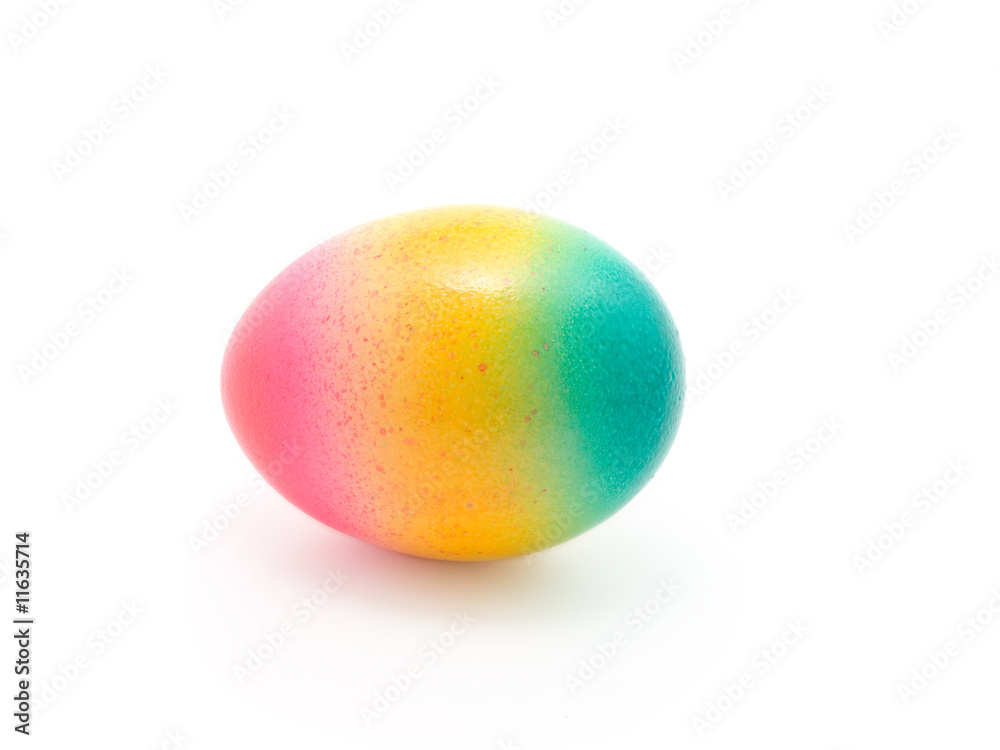 Colorful Easter egg isolated in white background Colorful Easter egg isolated in white background