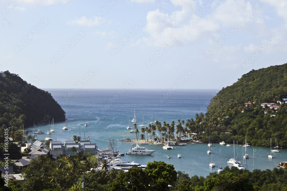 St Lucia island in the Caribbean