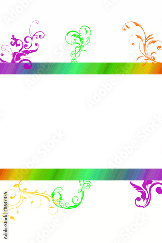 FOND FLORAL MULTICOLORE