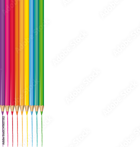 Fond crayons de couleur