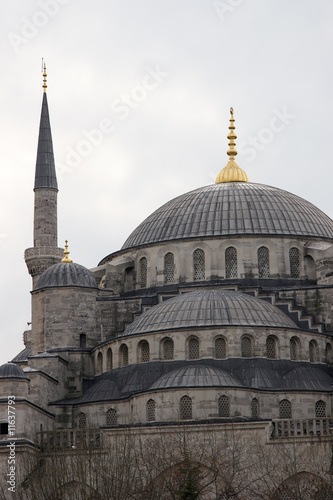 Dome of Blue Mosque in winter, Istanbul, Turkey