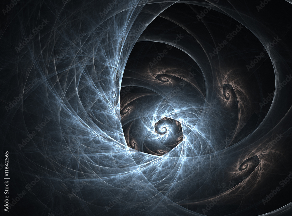 Naklejka premium The fluffy spiral