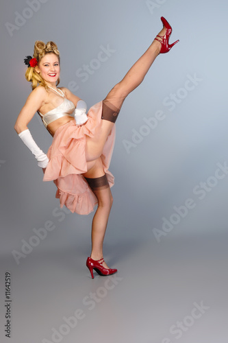 cute young girl burlesque dancer