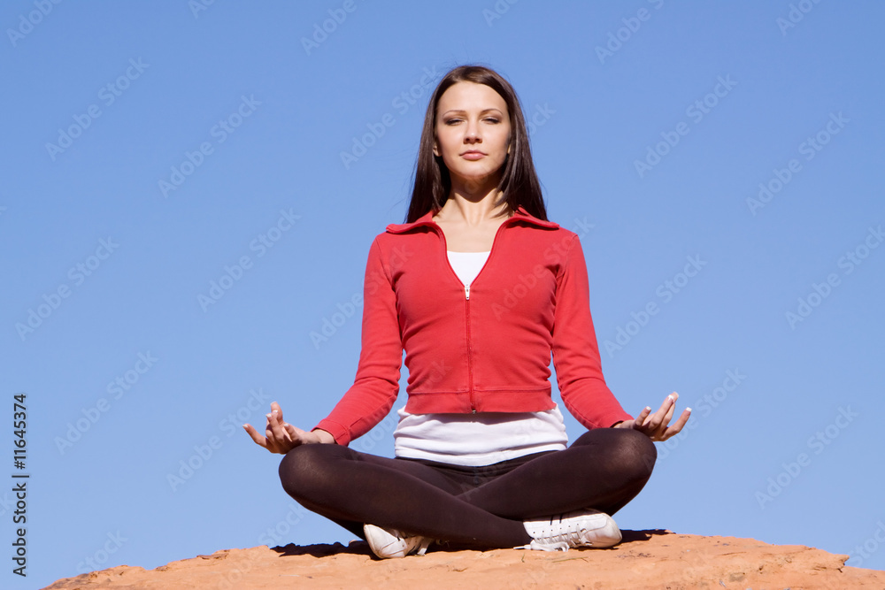 Woman meditating Woman meditating