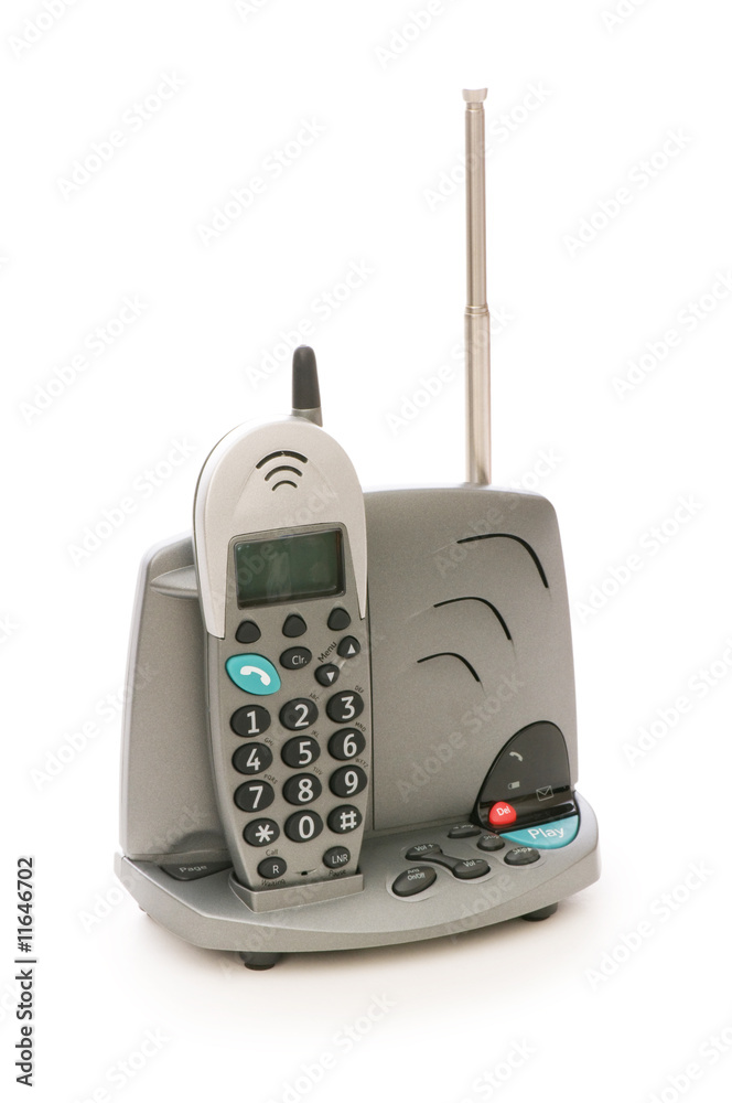 Office phone isolated on the white background Office phone isolated on the white background