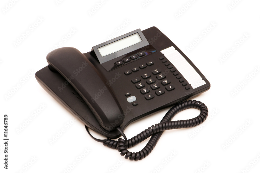 Office phone isolated on the white background Office phone isolated on the white background