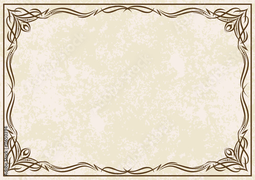 Vintage vector frame