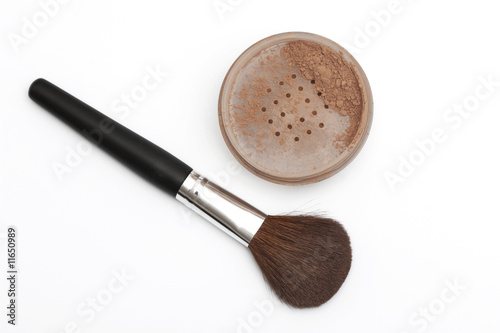 brush for make-up with powder