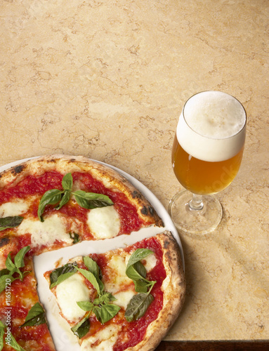 Pizza and beer
