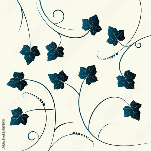 floral background, ivy