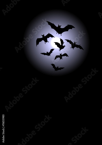 Halloween background, moon