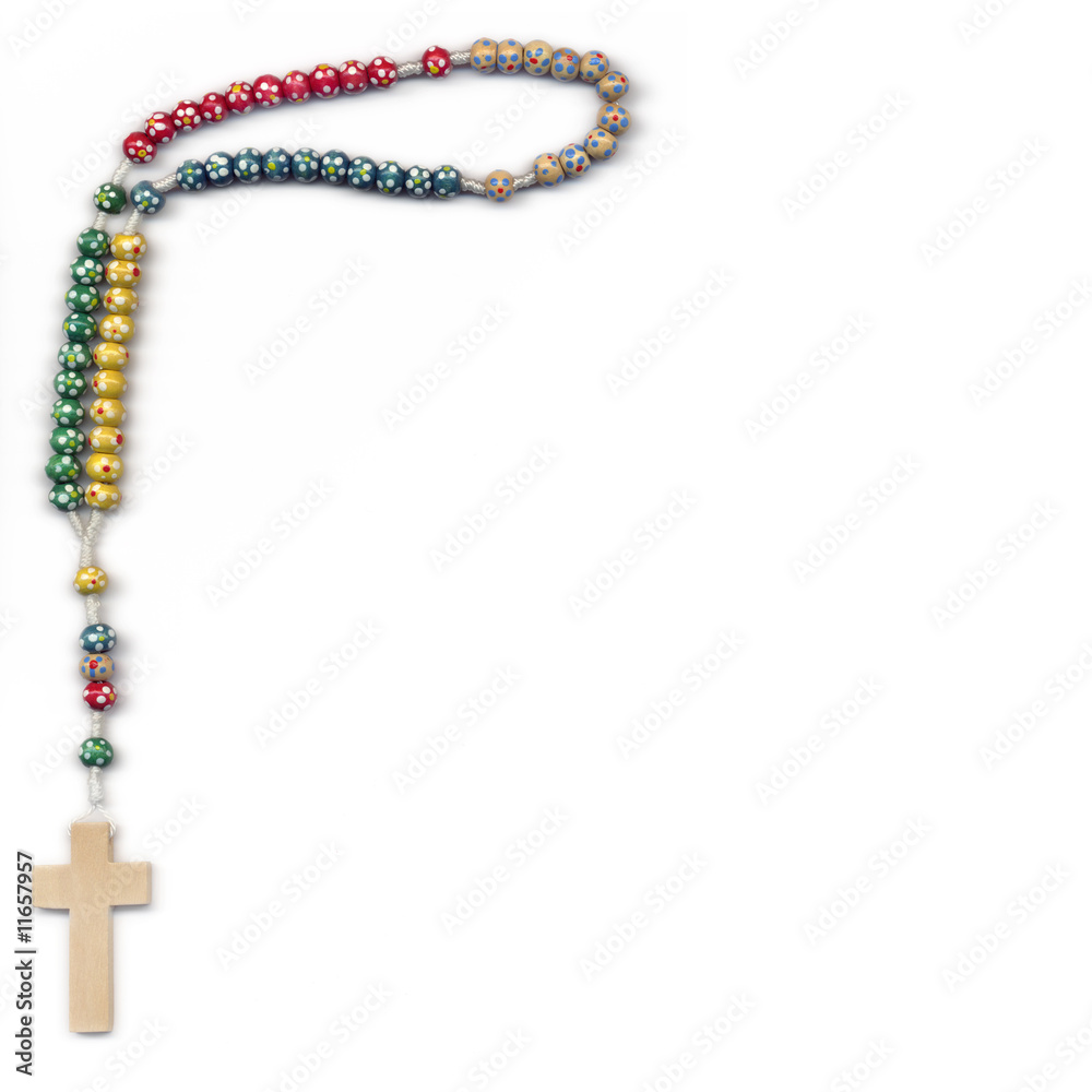 Naklejka premium ROSARIO DI PERLINE COLORATE