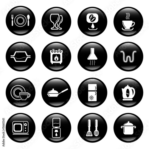 kitchen utensils icons