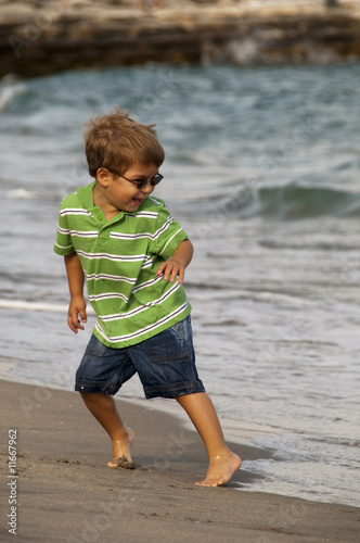 Running from the waves