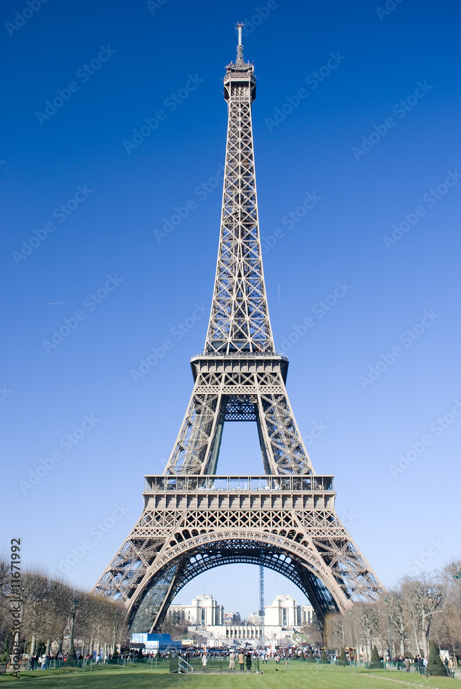 Eiffel tower (Tour Eiffel) in Paris