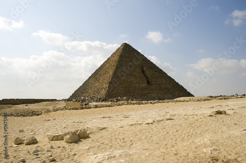 Menkaure pyramid of Giza  Egypt