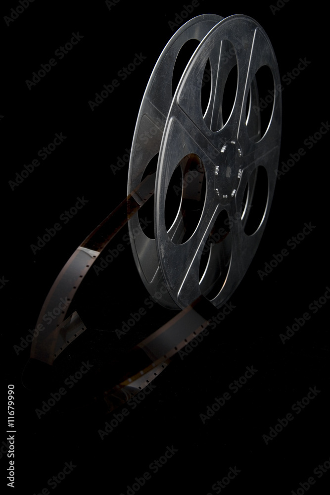 film reel on black