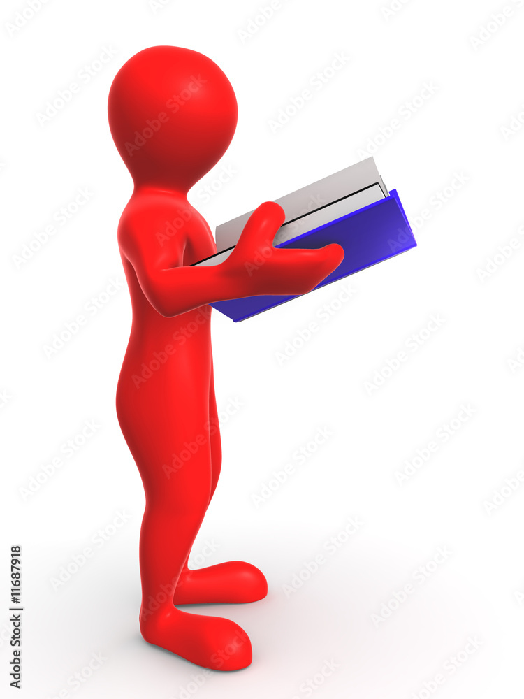 Man with book Man with book