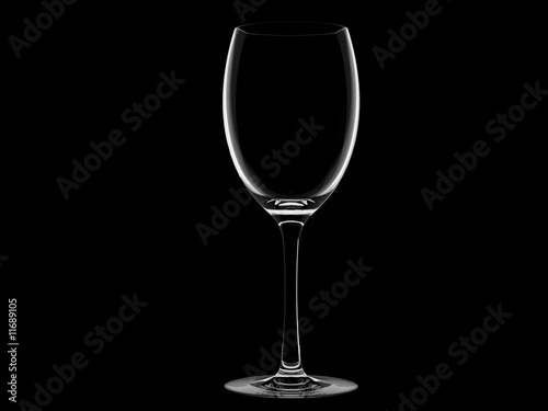 WineGlass on black