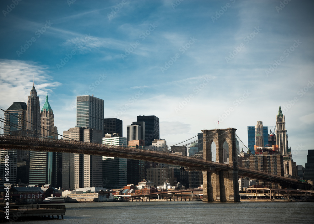 Naklejka premium Brooklyn Bridge