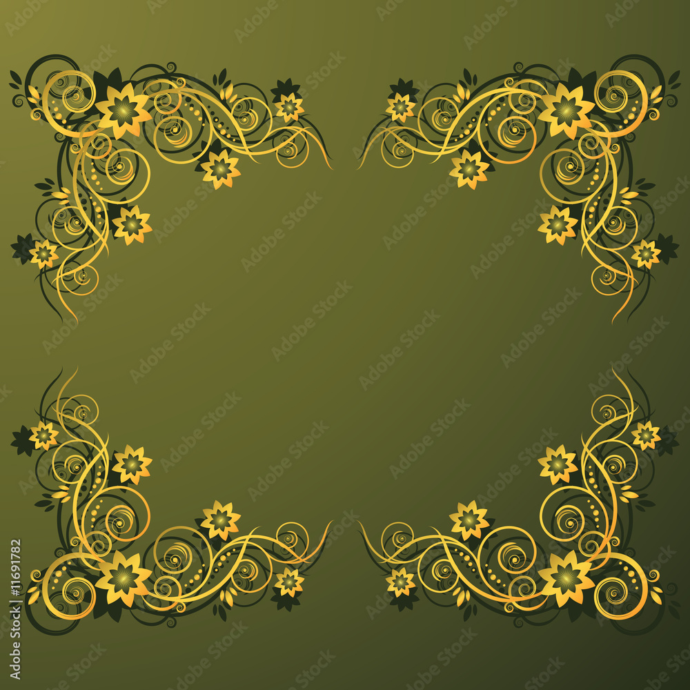 Floral plaque