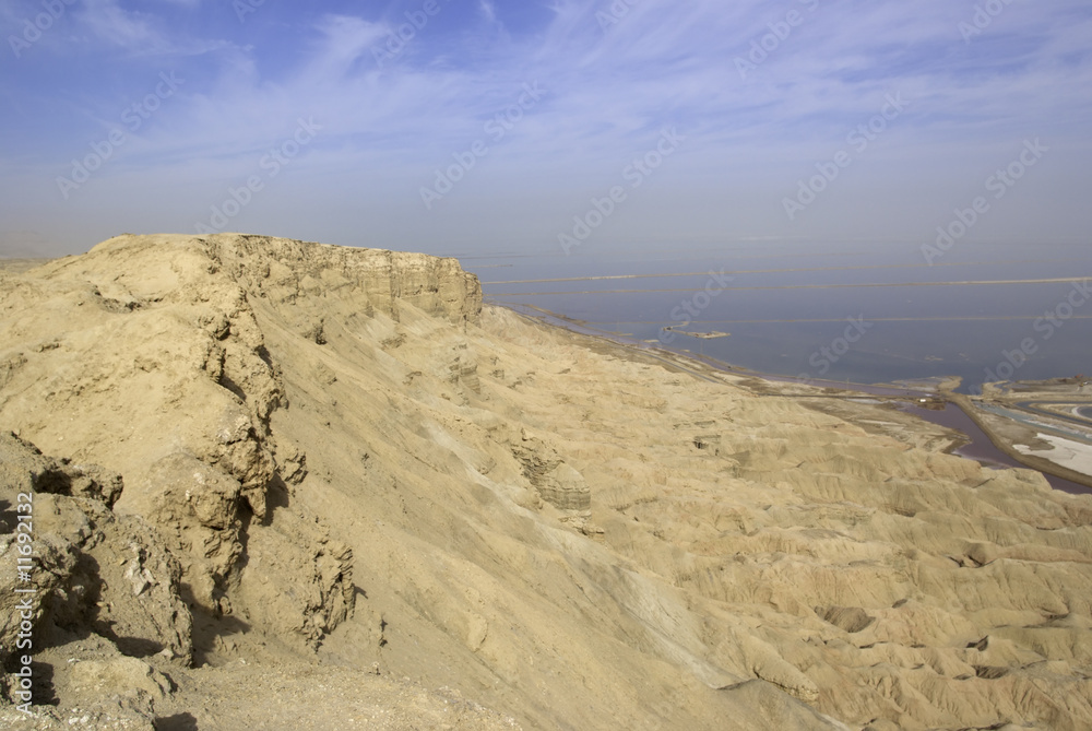 Dead sea view from Mt. Sodom viewpoint Dead sea view from Mt. Sodom viewpoint