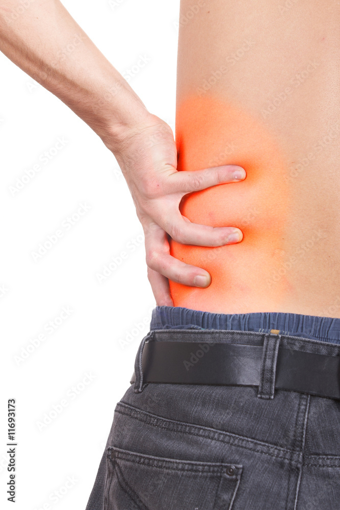 Fototapeta premium Burning red pain
