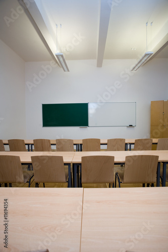 empty small classroom