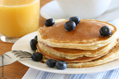 Breakfast - Blueberry Pancakes