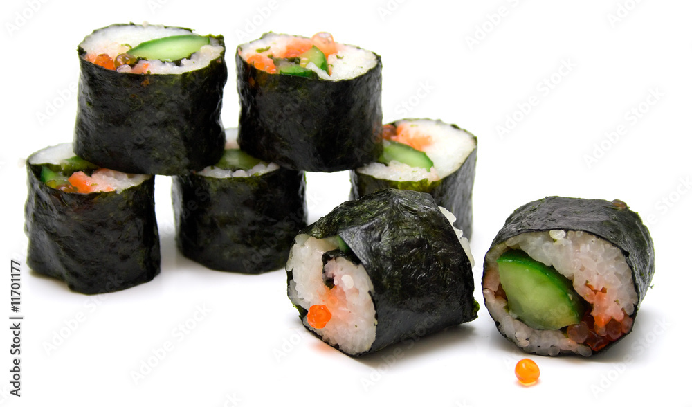 Japanese sushi rolls