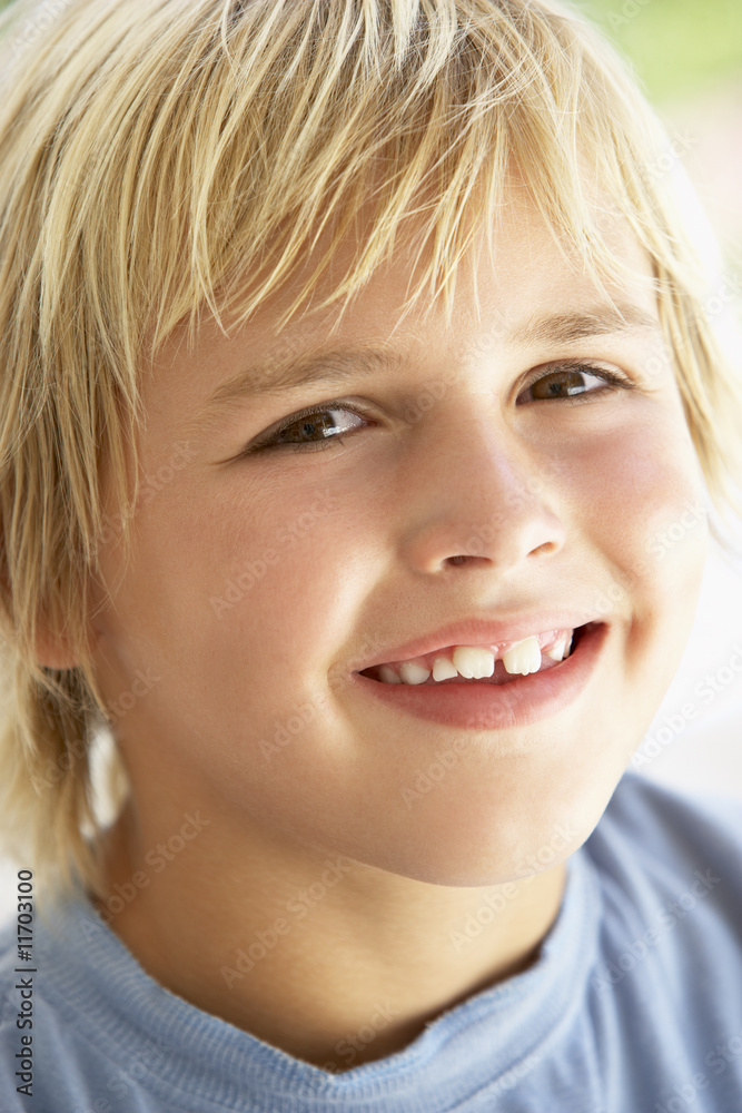 Portrait Of Boy Smiling Portrait Of Boy Smiling