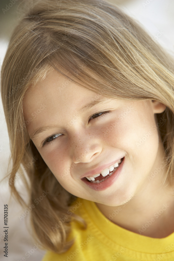 Portrait Of Girl Smiling Portrait Of Girl Smiling