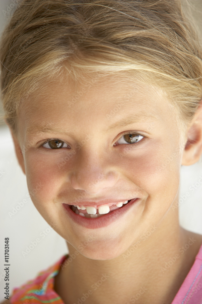 Portrait Of Girl Smiling Portrait Of Girl Smiling