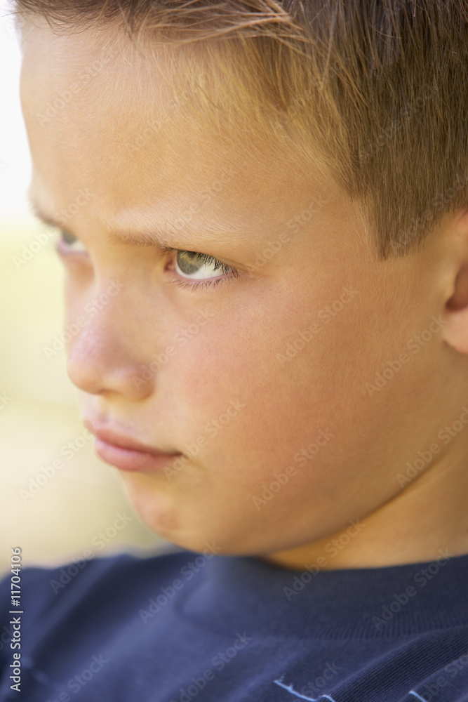 Portrait Of Boy Pouting Portrait Of Boy Pouting