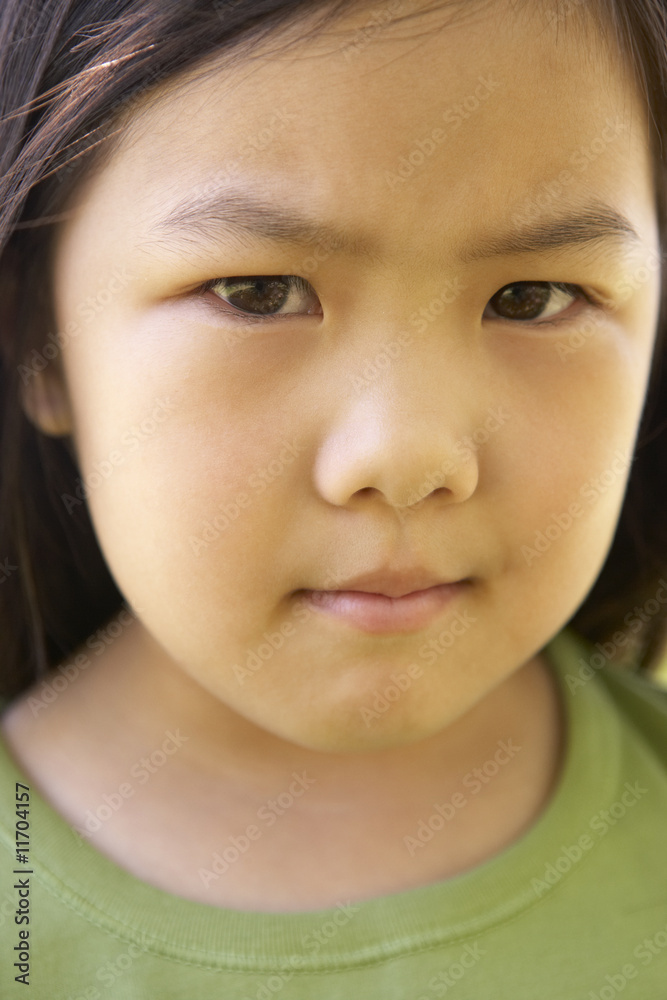 Portrait Of Girl Frowning Portrait Of Girl Frowning
