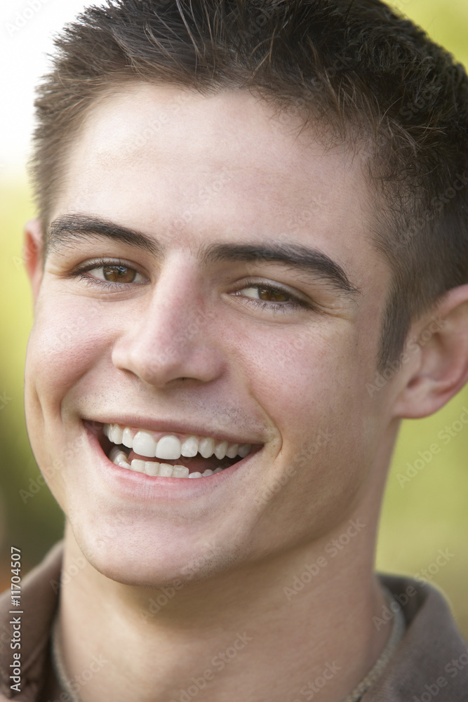 Portrait Of Teenage Boy Smiling Portrait Of Teenage Boy Smiling