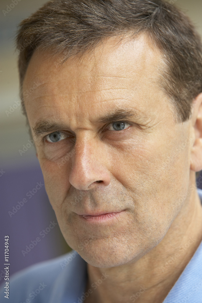 Obraz premium Middle Aged Man In Contemplation