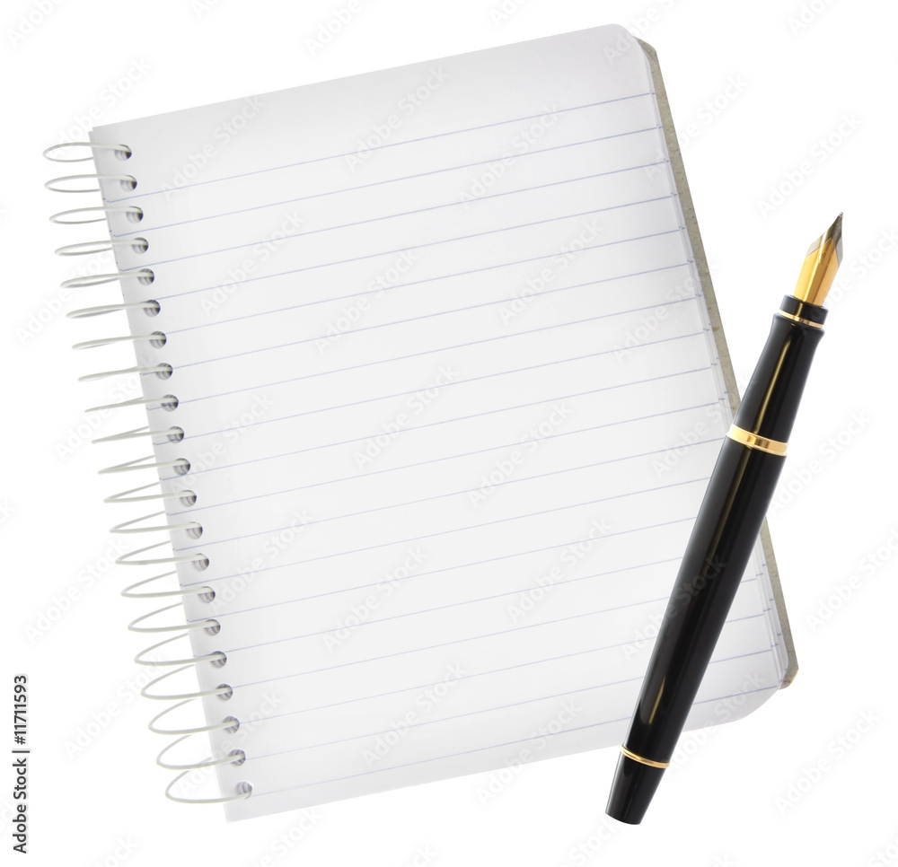 Notebook with Fountain Pen
