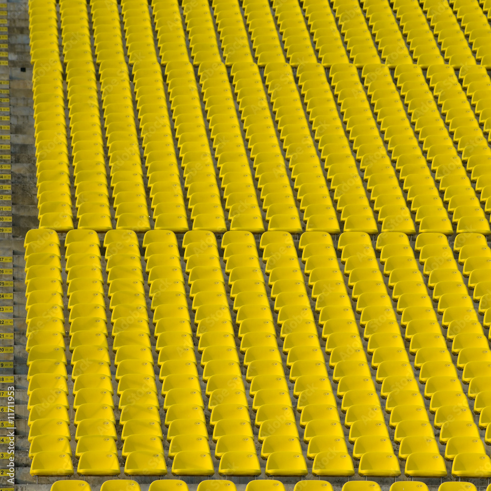 Fototapeta premium Stadium Seats Abstract