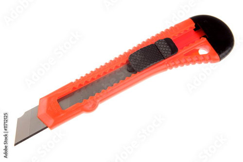 Box cutter isolated over white